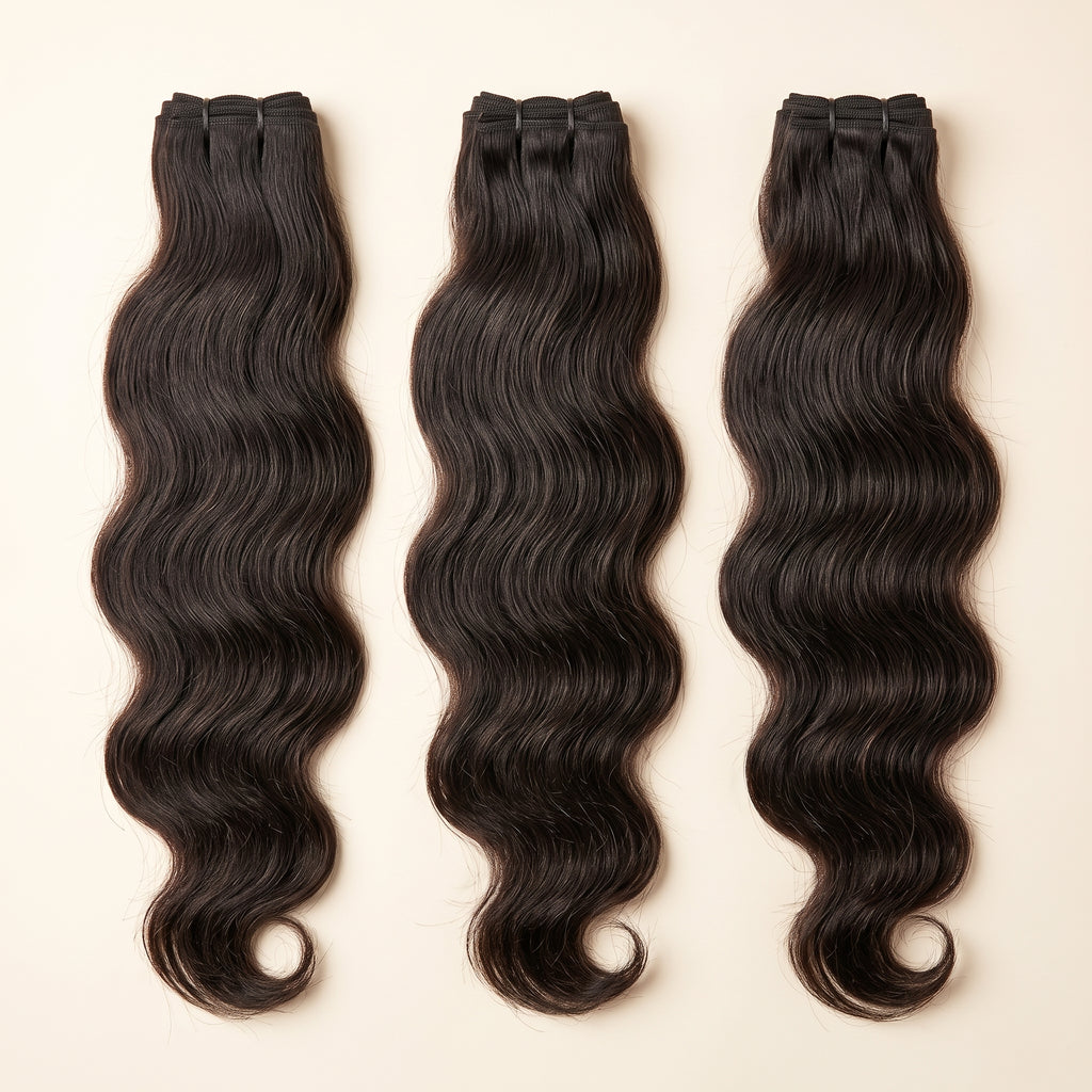 Raw Indian Natural Wavy (3 Bundles)